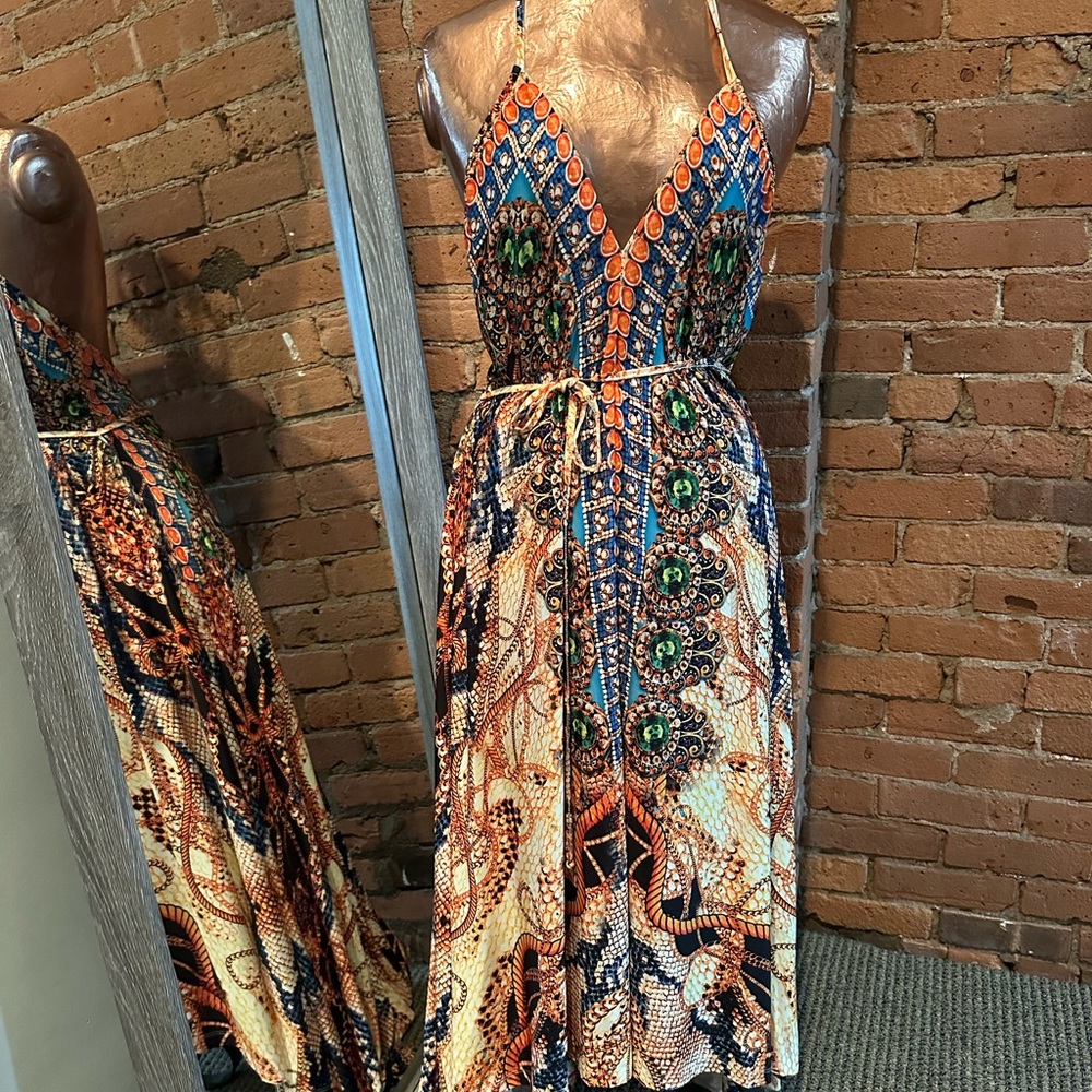 Venus maxi dress with sequins